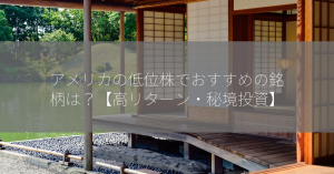 アメリカの低位株でおすすめの銘柄は？【高リターン・秘境投資】
